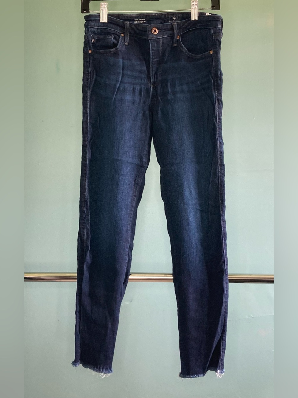 AG Adriano Goldschmied The Prima Mid-Rise Cigarette Jeans 27